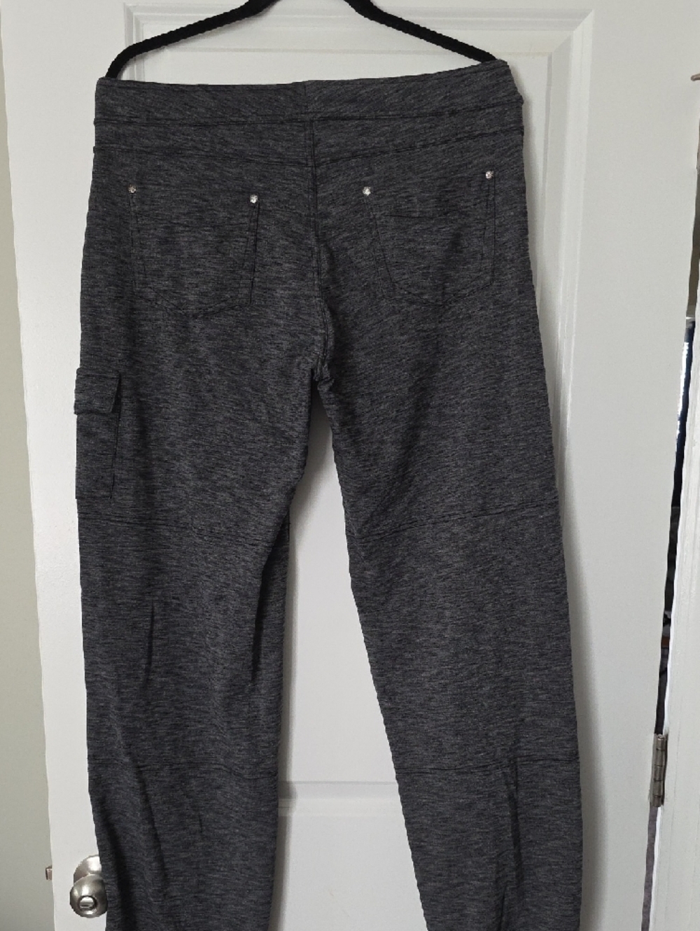 Athleta Dark Charcoal Heather Cargo Joggers - Picture 3 of 5